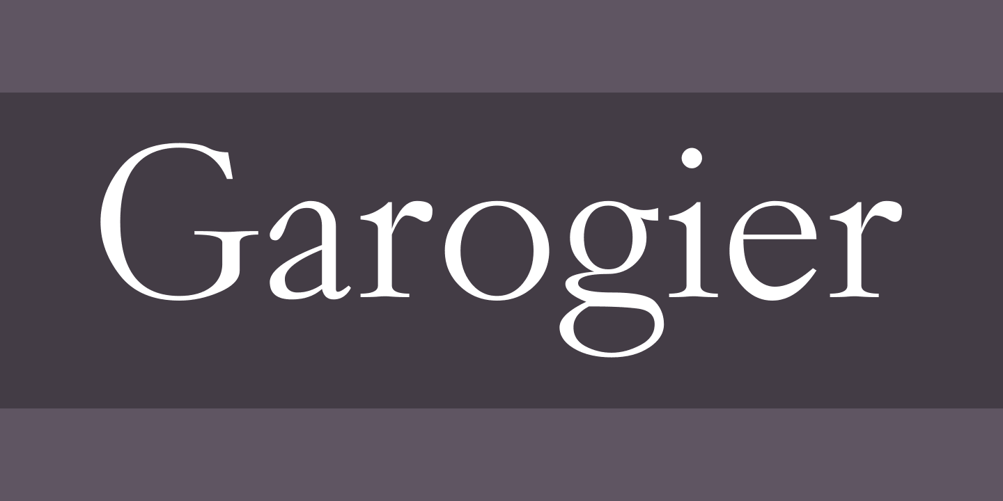 Garogier Font